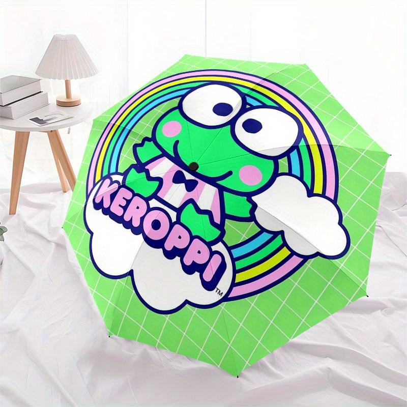 1pc Keroppi Rainbow CloudsUmbrella with Plastic Handle,Suitable for All Seasons Home Travel Outdoor UmbrellaSanlio155