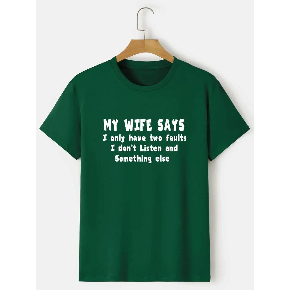 Short Sleeve Crew Neck Casual Trendy T-shirt for Summer Holiday