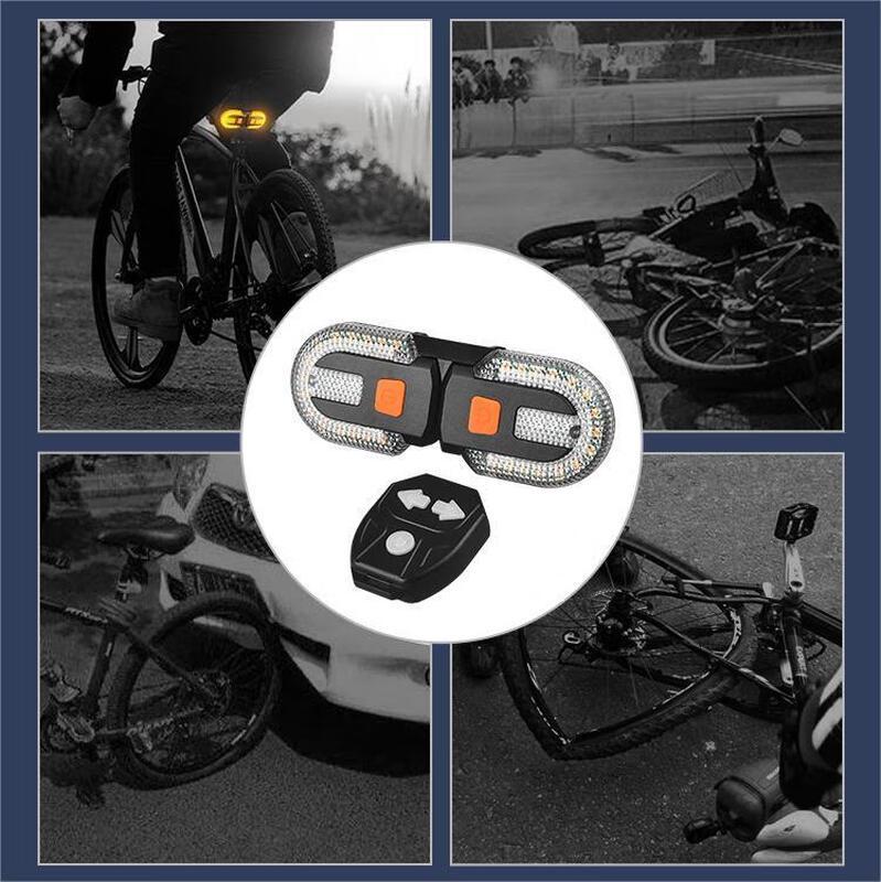 USB Rechargeable Bicycle Tail Light with Turn Signals