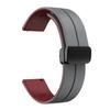 Zweifarbige weiche Silikon-Uhrenarmbänder für Amazfit Cheetah (Quadrat) Magnetischer Schnallenriemen für Amazfit GTR Mini/GTS 2 3 4/Bip 3 Pro