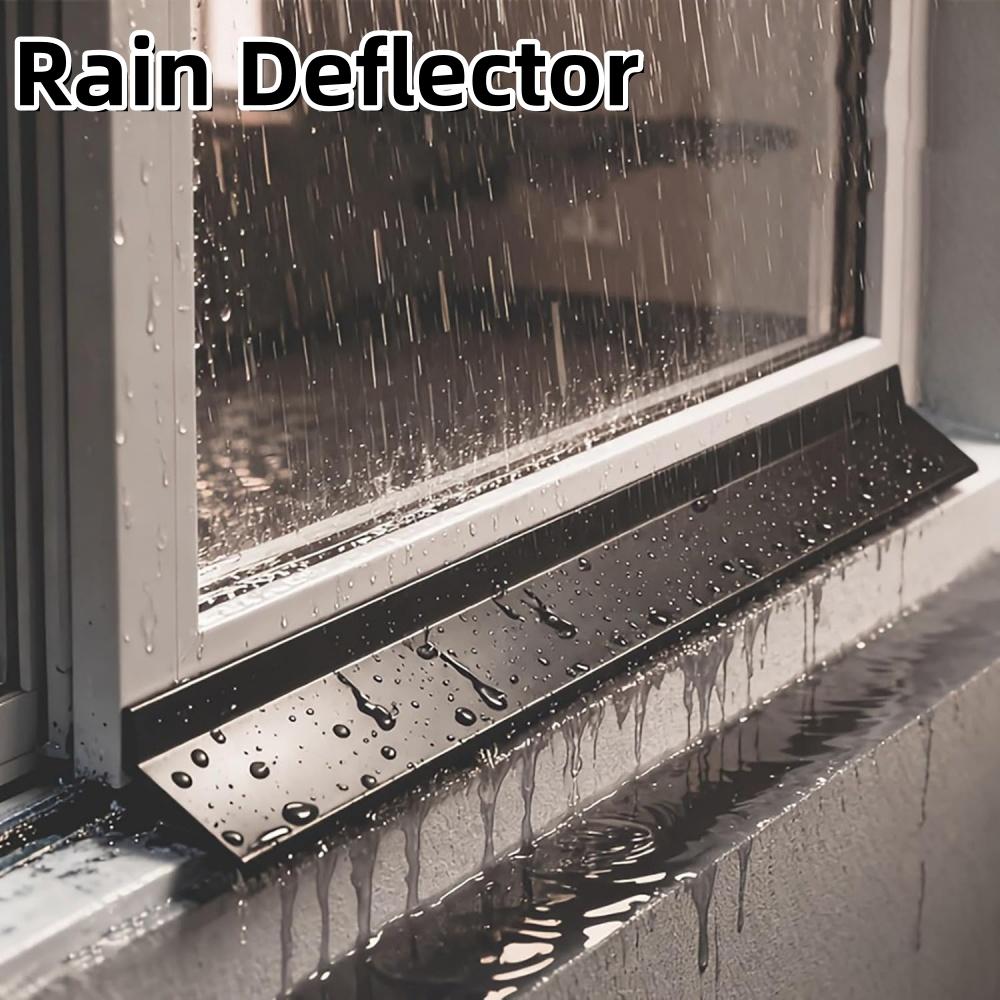 Sliding Window Water Barrier Outdoor Rain Deflector Strip Door Rain Drip Edge Exterior Waterproof Weather Seal Strip