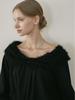 Peulomdeimomeonteu Miel Fur Ribbon Blouse_2Color