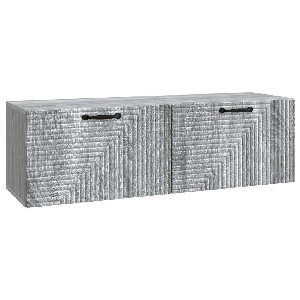 Wall Mounted TV Cabinet Grey Sonoma 98 x 31 x 30 cm