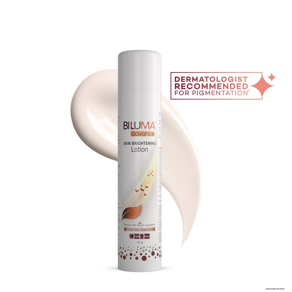 Bi-luma Advance Hautaufhellende Lotion - Alle Hauttöne - Angereichert mit natürlichen Inhaltsstoffen für dunkle Flecken - Gesicht & Körper - 45 g