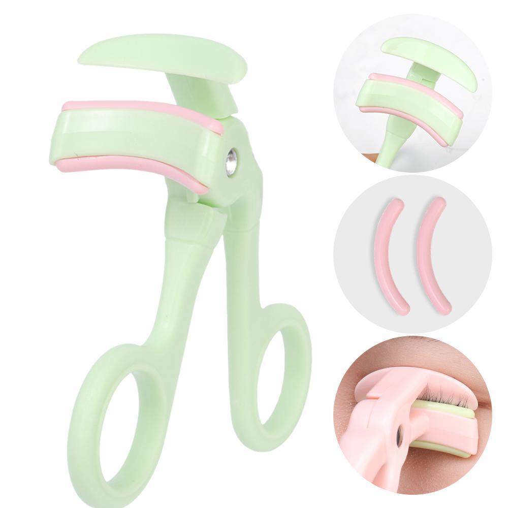 Eyelash Curler Set with Replace The Rubber Strip Wide Angle Design Eyelashes Curler Long Lasting Professional Women Makeup Tools