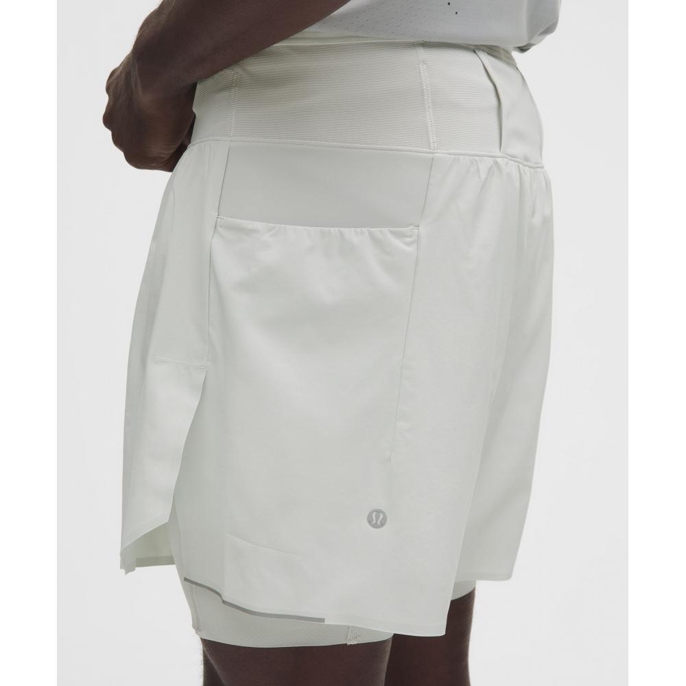 Lululemon Fast And Free Multi Pocket Running Short 5  Vapor