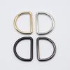 Electroplated Alloy D-Ring Strap Connector and Half-round Shoulder Bag Buckle