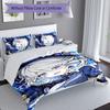 3pcs Genshin Impact Furina1 Pattern Bedding Set Duvet Cover Set Includes Duvet Cover &pillowcases, Perfect All Season Bedroom Decoration & Gift