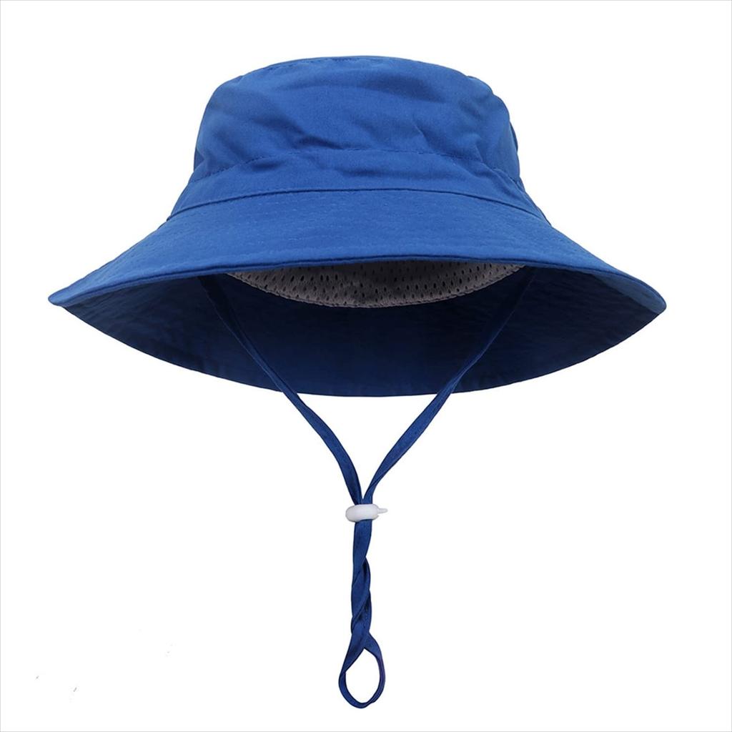 [Misia Luxury] Sun Hat, Hat, Bucket Cap, with Chin Strap, for Boys, Girls, Children, Toddlers, Kids, Sun Protection, UV Protection, Beach, Travel,