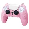 For SONY Playstation5 PS5 Controller Protection Case Soft Silicon Gel Rubber Skin Cover For PS5 Slim Gamepad Funda with Cat Ears