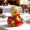 Unique Plastic Duck Collectibles Charming Novelty Ornament, Musical Theme with Guitar Ornaments for Music Lovers Decor, Decorative Collectible