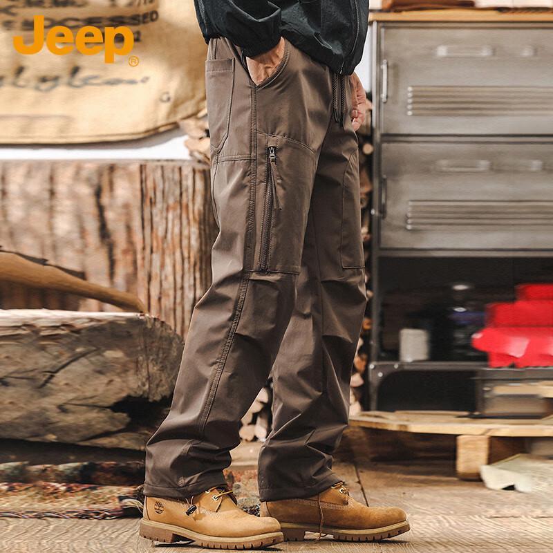 Jeep Men's Straight-Leg Cargo Pants