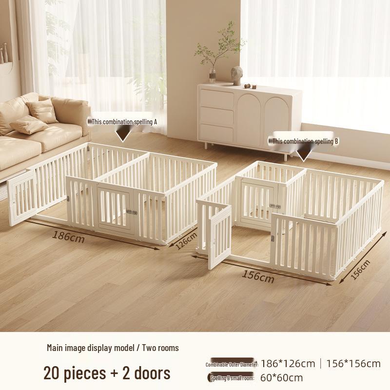 Indoor Pet Fence: Easy Assembly Puppy Barrier for Small Dogs - Suitable for Bedroom, Living Room, Bathroom