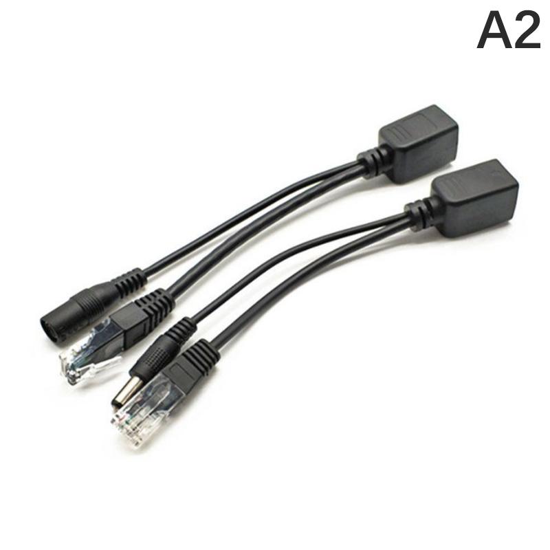 

Poe Конвертер Кабель живлення Мережевий інтерфейс Rj-45 Кабель-адаптер Dc 12V Розгалужувач живлення USB Кабель для підключення до Інтернету Для IP-камери чорний