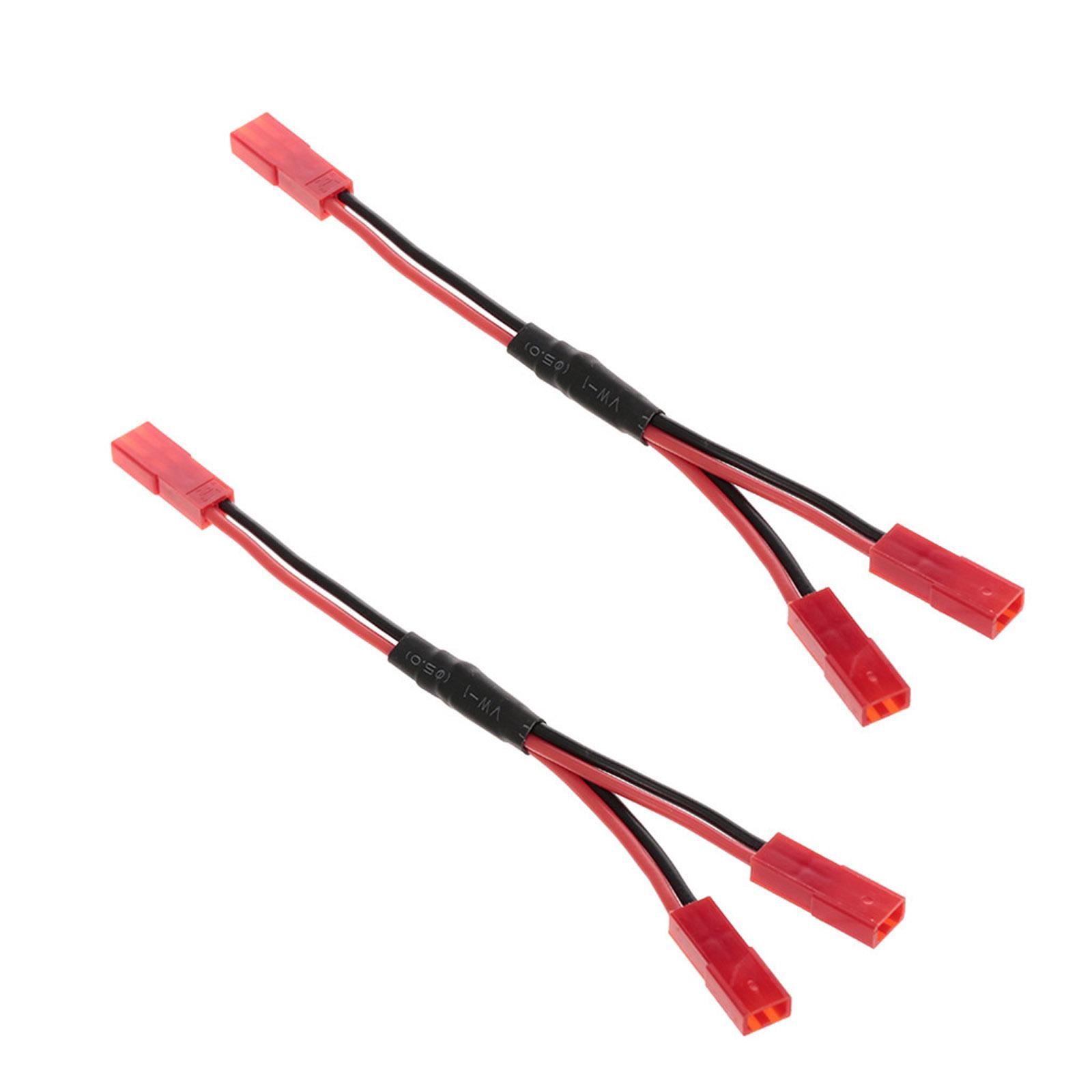 

High-performance ESC Battery JST Female Connector Y Cable for 1/10 RC Crawler Car -TRX4 Lightweight 13.7cm/5.39-inch