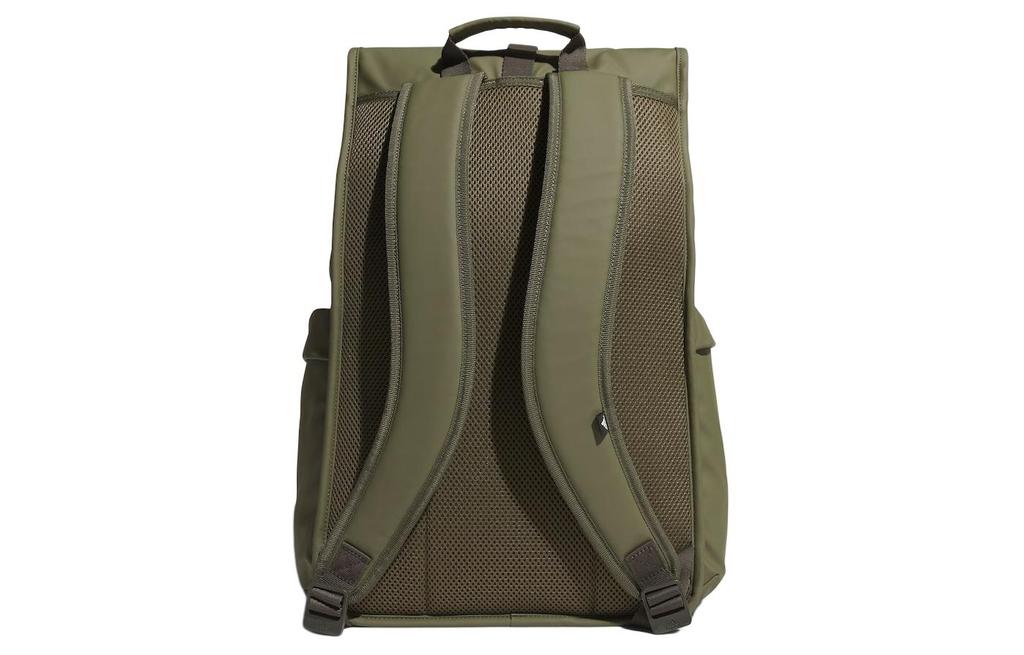 Adidas Polyurethane, Artificial Leather Backpack Regular Unisex Army Green JF6587