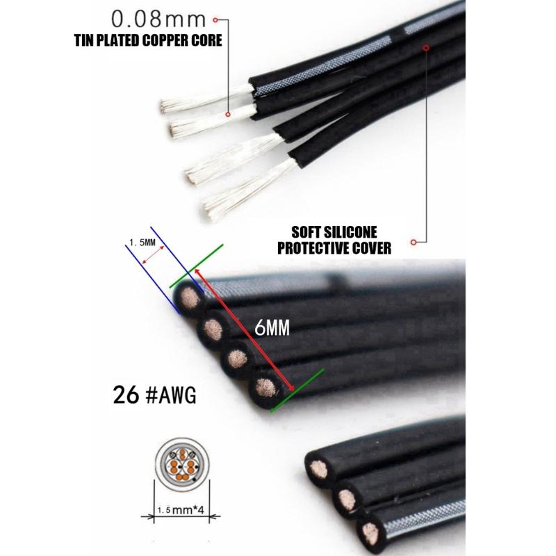 26AWG Type C Female To Mini USB Male Charging Cord 480Mbps Data Transfer Cable Wire for Tight Space and Various Devices