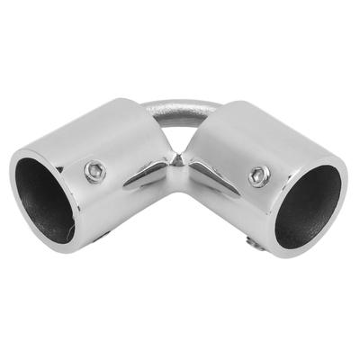 Złącze rurowe łodzi 90 stopni 22mm 2 porty Element poręczy ze stali nierdzewnej do jachtów morskich