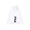 Fila Giacca con Cappuccio Tessuta Leggera Comoda Stampa Logo Lettere Casual Uomo giacche Standard-Bianco F11M228701F-WT