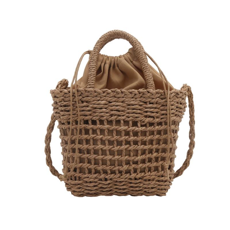 

2025 новые летние плетеные сумки ручной работы женские пляжные сумки для отпуска женские модные соломенные сумки-мессенджеры нишевые