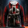Autumn/Winter Men's Knight pattern Hoodie Men's Hooded Pullover Unisex Graphic hoodie Street Harajuku Clothing Casual pulloversUnisex Woman's