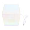 3D Cube LED Table Lamp RGB Colorful Clear Modern USB Square Table Night Light for Bedroom Living