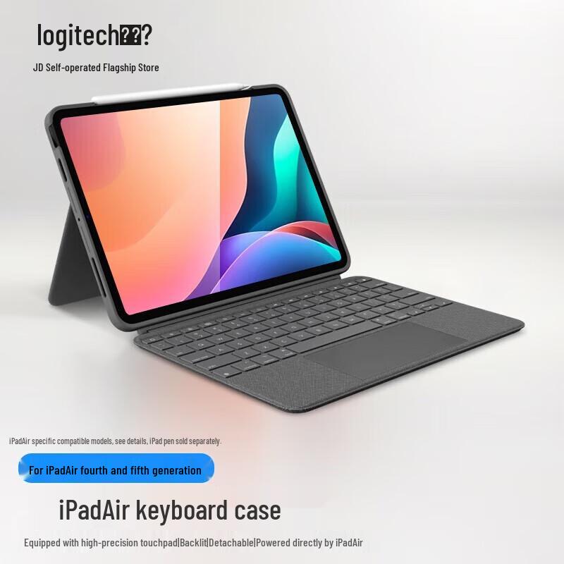 

Logitech IK1095 Чехол-клавиатура для iPad Air 4-го/5-го поколения