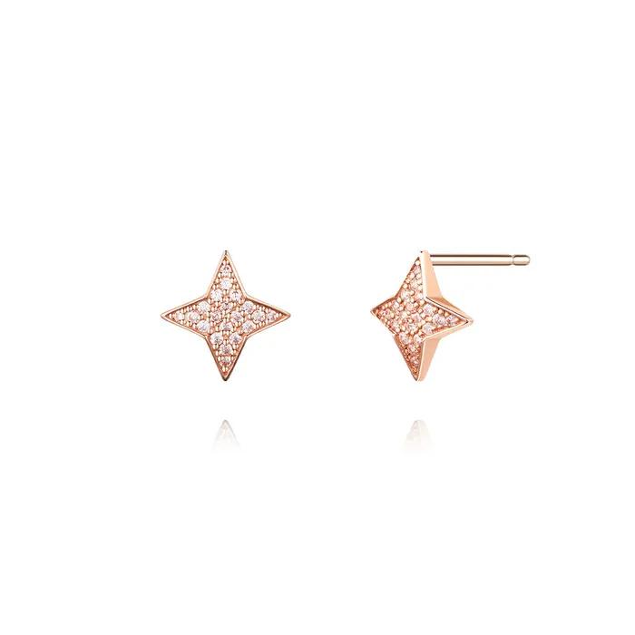 STONEHENGE Starglow 14K Rose Gold Earrings SA25D15K