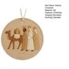 Nativity Felt Christmas Ornament Religious Christmas Tree Hanging Decoration Handmade Christian Nativity Scene