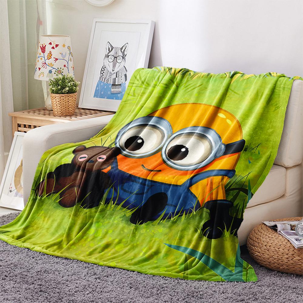 Minions Flannel Blanket, High quality Comfortable for All Seasons, Home Decor, Warmth and Comfort