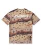 QT8 GARMENTS Oc Simple Logo Chocolate Chip Camo Tee (Beige)