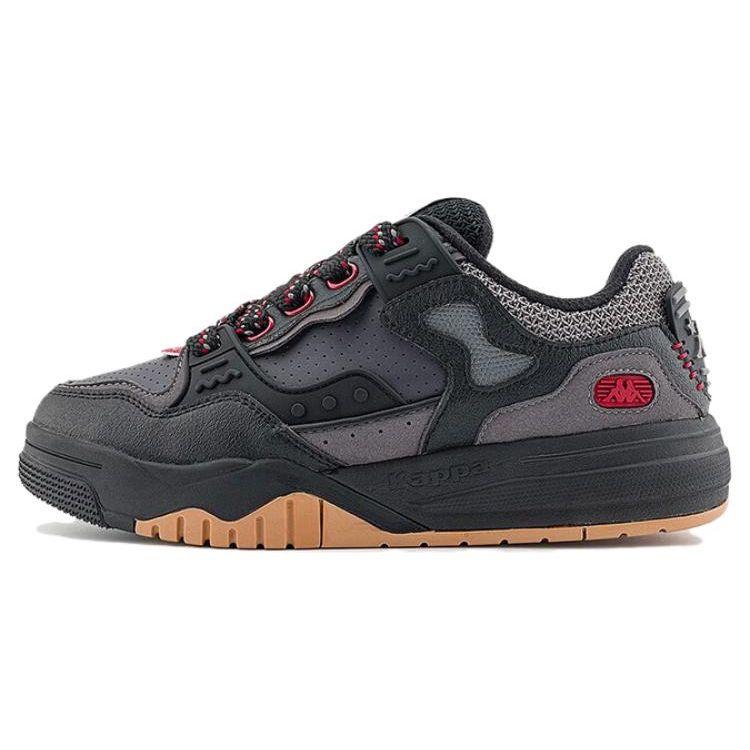Kappa Casual Color Block Trendy Non-Slip Low-Top Skate Shoes Unisex sneaker Black Gray K0DY5CC16-990