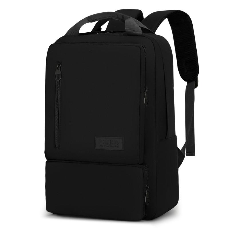 

Студенческий дорожный рюкзак для мужчин, большой емкости, женский рюкзак для поездок на работу, износостойкая однотонная сумка для ноутбука чёрный