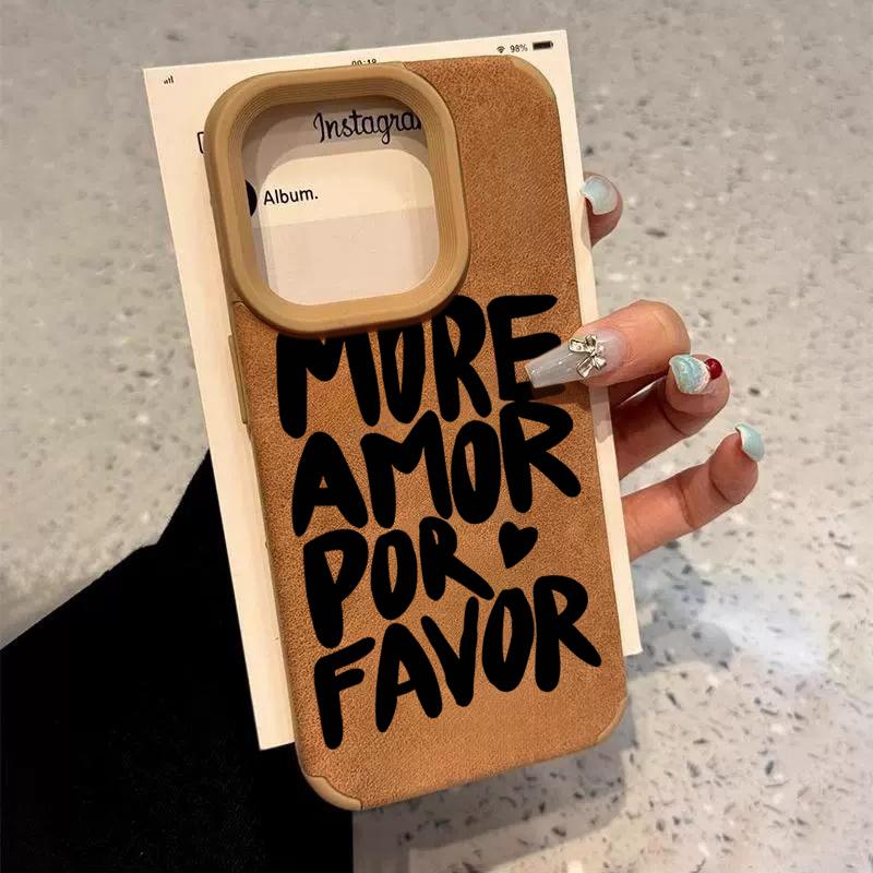Love Heart For You Cute Luxury Executive Shockproof Phone Case For 15 Plus iPhone 16 15 14 13 12 17 Pro Max 11 Pro X XS XR Funda