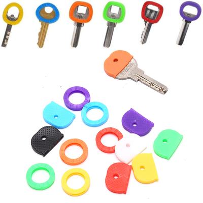 Fashion Hollow Rubber Key Cover Top Hat Multicolor Soft Silicone Key Lock Cap