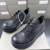 2025 Unisex Leder Plateau Low-Top Sneaker: Stilvoll, Vielseitig und Trendig Klassisches Design