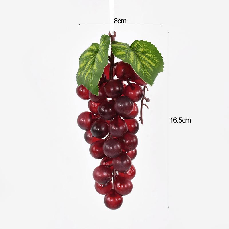 Artificial Grapes Simulation Fruits Grape Bunches for Home Kitchen Wine Decoration Wedding Party Table Centerpiece Decor Props