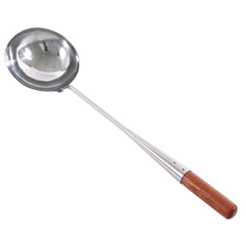 Kanda KD Stainless Steel Ladle, Outer Diameter 12cm x Handle Length 34.5cm, Medium, Made in Japan, Jumpsuit Handle, Commercial Use, Chinese Style, 050