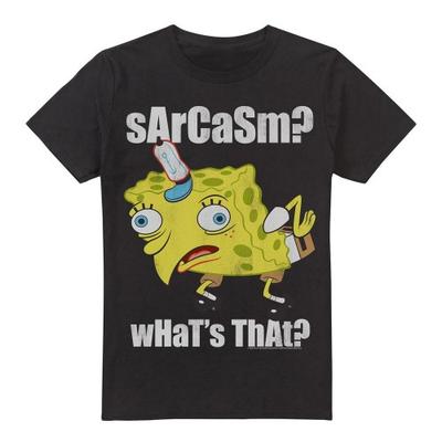 Maglietta da uomo con meme sarcastico di SpongeBob SquarePants