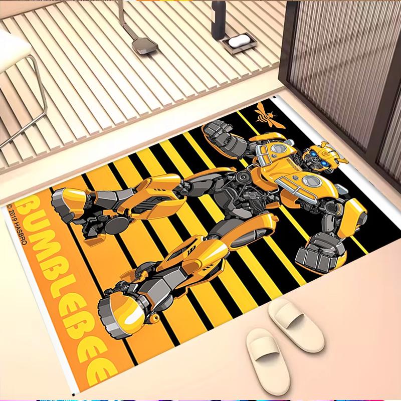 Robot Print Rug, Washable Floor Carpet, For Entryway Dorm Laundry Room Office Study, Home Decor Birthday Christmas Gift