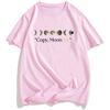 Short Sleeve Cotton Loose Tshirts Unisex Streetwear Copy Moon Joy Tshirt Design Graphic Printing Clothing Casual Summer Tees