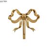 American Brass Bow Hooks Living Room Wall Hangings Gold Metal Bathroom Coat Hooks Background Wall Pendant Gifts Home Decoration