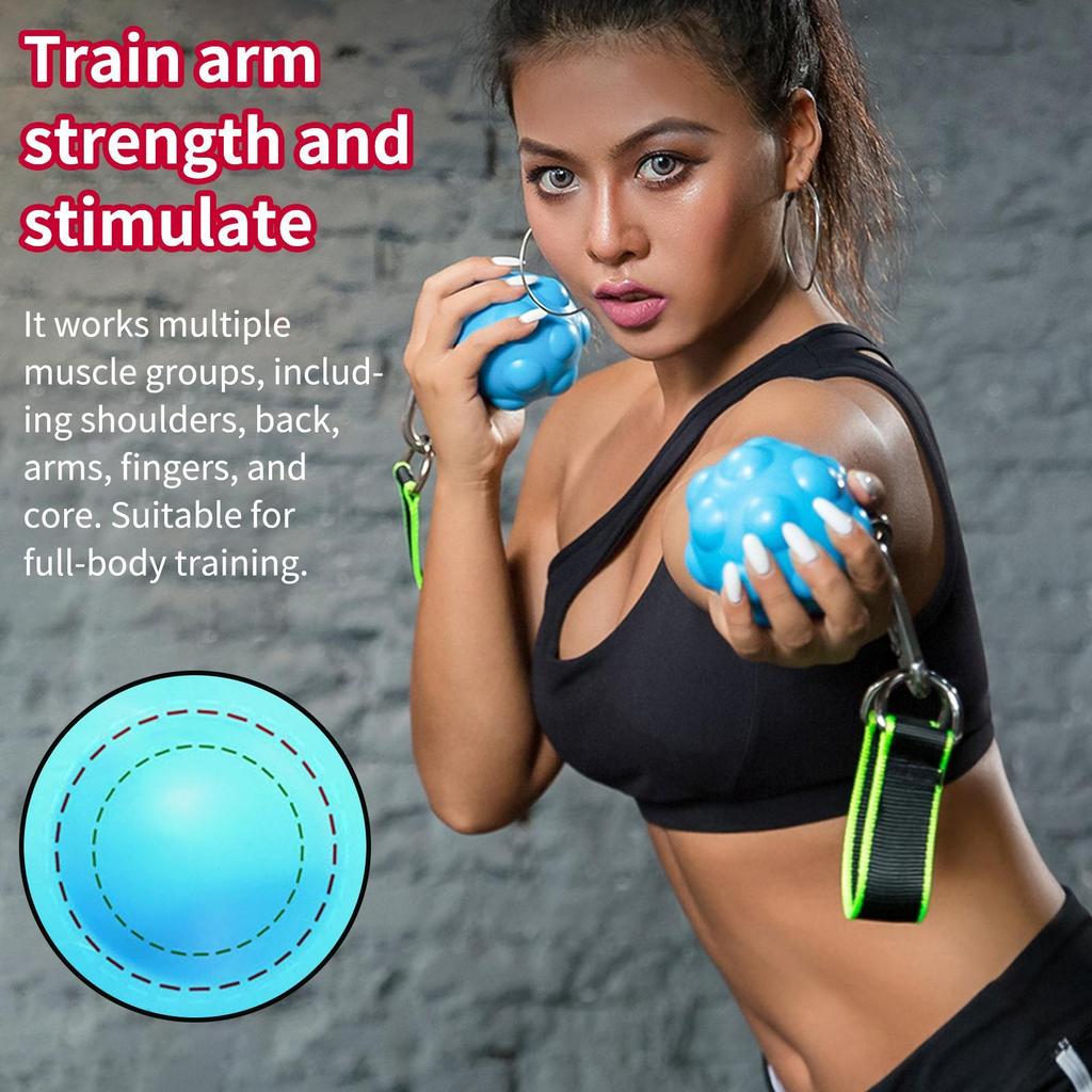 Pull Up Ball Rock Climbing Arm Exerciser Portable Muscle Training Equipment Finger Strength Trainer for Gym Athletes Players