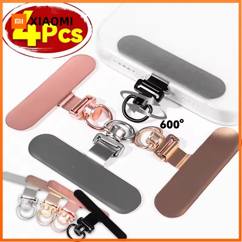 Xiaomi Clip de parche para cordón de teléfono giratorio de 360°, funda de teléfono de acero inoxidable ultradelgada, cuerda para colgar, tarjeta, correa antipérdida, junta fija