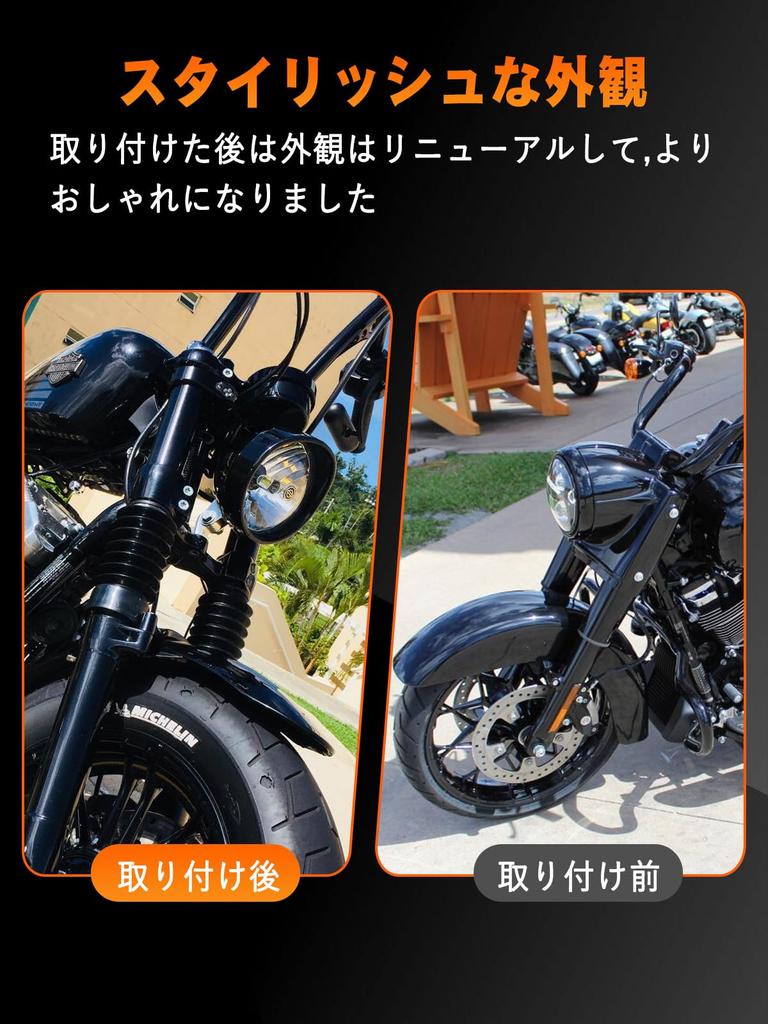 5.75" Headlight Auxiliary Trim Ring for LED Fog Lights Easy Installation Visor Style Beauty