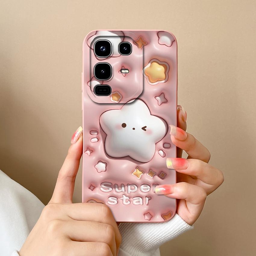 Pro Infinix Note 50 Pro Plus 40 50x Pouzdro na telefon Módní vzory kočky s hvězdnou oblohou Hladký tekutý silikon Vysoce kvalitní nárazuvzdorný kryt Pro kryty Infinix