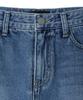 Yuhee Youhee Lettering Denim Mini Skirt Blue