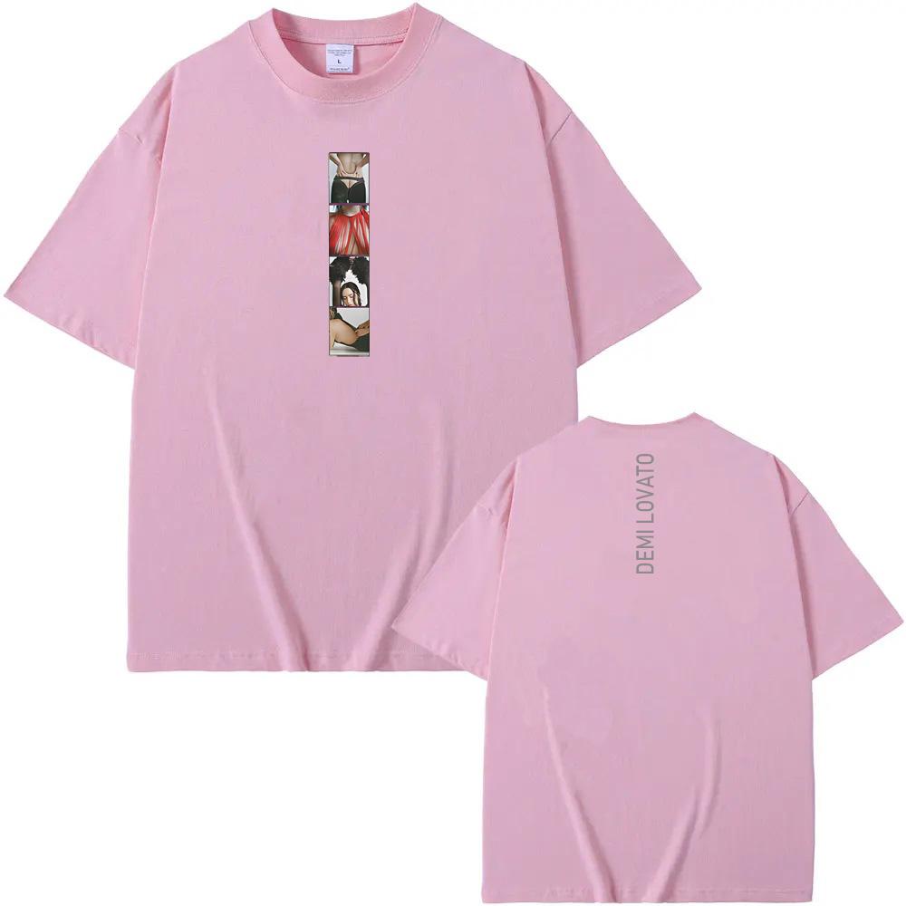 Demi Lovato Singer's Same Style T-Shirt PHOTOSTRIP High Quality Unisex TEE Casual 100%Cotton Short Sleeve Graphic Tee  Fashion