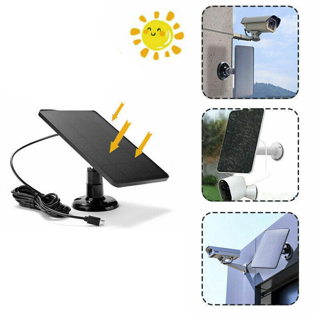 10W Solar Charging Panel DC Output Solar Battery Panel Charger for Home Lighting Camera Monitoring