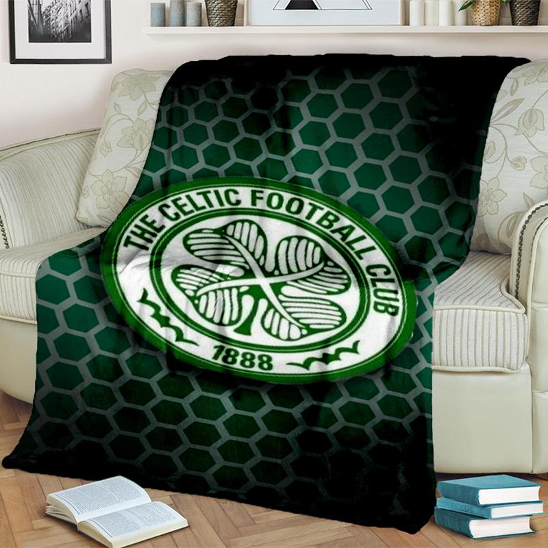 Cel-tic Football Club Crest Printed Throws Blanket Soft Flannel Blankets for Couch Bed Gifts for Men Women Picnic blanket Christmas gifts